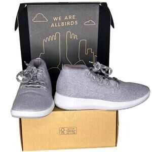 Allbirds (W8) Wool Runner-Up Mizzle Sneakers Weather-Resistant Lightweight Grey